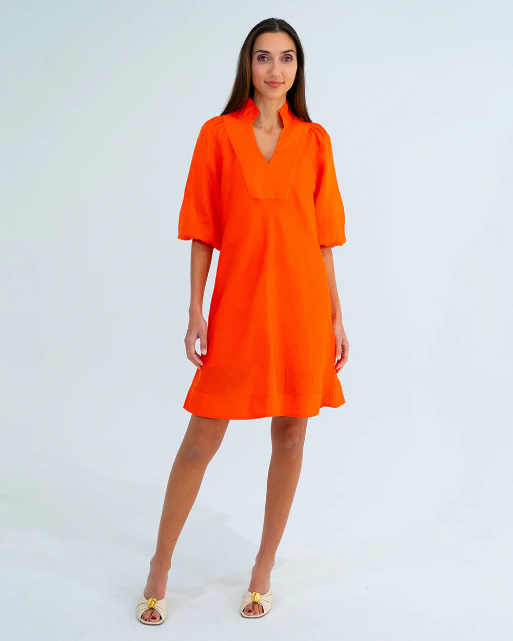River Mini Dress - Tangerine