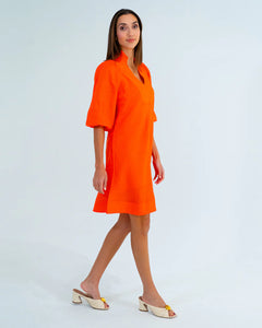 River Mini Dress - Tangerine