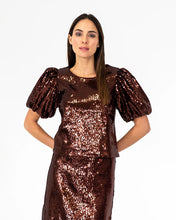 Load image into Gallery viewer, Rochelle Top - Shiraz Sequin