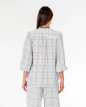Load image into Gallery viewer, Rosa Blouse - Geo Grid