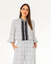 Load image into Gallery viewer, Rosa Blouse - Geo Grid