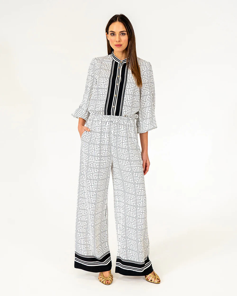 Valentina Trouser - Geo Grid