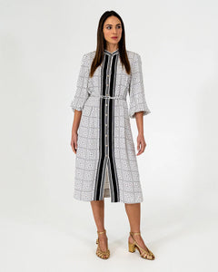 Rosa Dress - Geo Grid