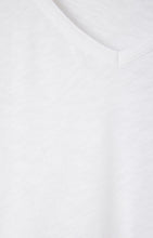 Load image into Gallery viewer, Sanoma Long Sleeve V-neck T-shirt- White