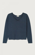 Load image into Gallery viewer, Son Long Sleeve V-neck T-shirt- Navy