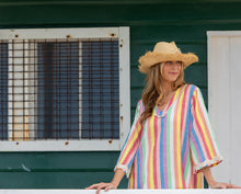 Load image into Gallery viewer, Cabana Dress Midi - White Multi