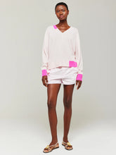 Load image into Gallery viewer, Maria Cashmere V Neck - Cherry Blossom