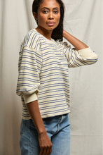 Load image into Gallery viewer, Roxy Bubble Sleeve Sweatshirt - Cobalt stripe