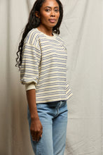 Load image into Gallery viewer, Roxy Bubble Sleeve Sweatshirt - Cobalt stripe