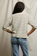 Load image into Gallery viewer, Roxy Bubble Sleeve Sweatshirt - Cobalt stripe