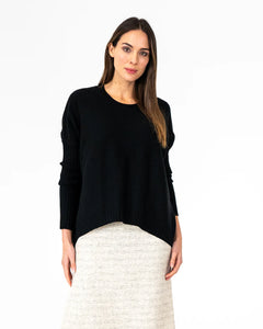 Sadie Crew Neck Knit - Black