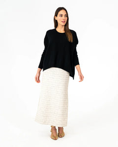 Sadie Crew Neck Knit - Black