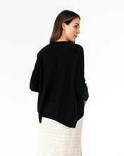 Load image into Gallery viewer, Sadie Crew Neck Knit - Black