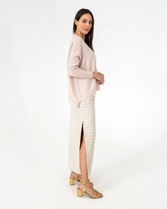 Sadie Crew Neck Knit - Blush