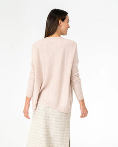 Sadie Crew Neck Knit - Blush