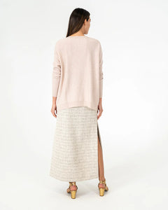 Sadie Crew Neck Knit - Blush