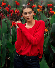 Load image into Gallery viewer, Sadie Crew Neck Knit - Rough Red