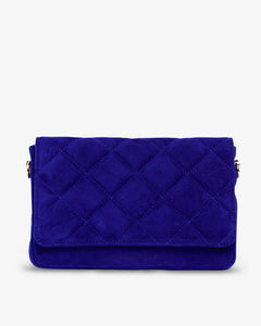 Sarah Crossbody - Cobalt Suede