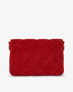 Sarah Crossbody - Red Suede