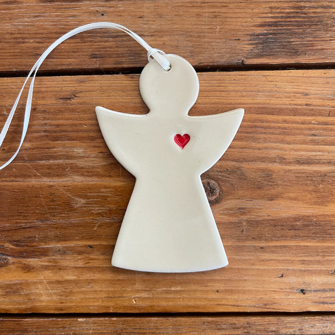 Angel heart Ceramic Ornament