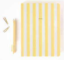 Load image into Gallery viewer, A5 Notebook - Stripes yellow