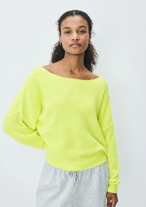 Damsville Sweater - Neon Yellow