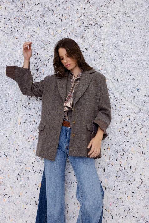 Bagsy Jacket - Denim Tweed