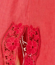 Load image into Gallery viewer, Lido Linen &amp; Lace Top - Watermelon