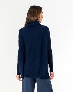 Sinead Roll Neck Knit - Navy