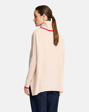 Load image into Gallery viewer, Sinead Roll Neck Knit - Blush w/ Rough Trim