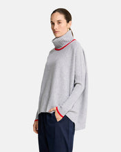 Load image into Gallery viewer, Sinead Roll Neck Knit - Marle w/ Rough Trim