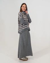 Load image into Gallery viewer, Harriet Ribbed Skirt - Charcoal