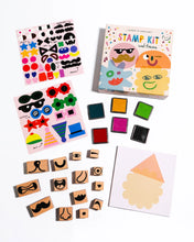 Load image into Gallery viewer, Wooden Stamp Kit - Cool Faces