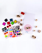 Load image into Gallery viewer, Wooden Stamp Kit - Cool Faces