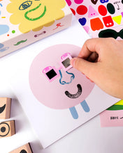 Load image into Gallery viewer, Wooden Stamp Kit - Cool Faces