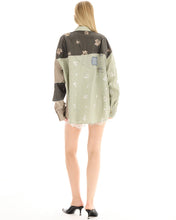 Load image into Gallery viewer, Embellished Stripe Patchwork Shirt