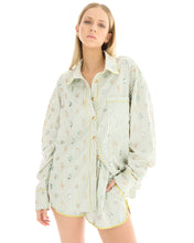 Load image into Gallery viewer, Embellished Striped Party Shirt - Green