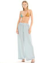 Load image into Gallery viewer, Fame Blue Lurex Pants - Pale Blue