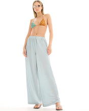 Load image into Gallery viewer, Fame Blue Lurex Pants - Pale Blue