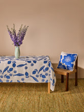 Load image into Gallery viewer, Tablecloth - Sardines Blue Linen