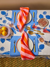 Load image into Gallery viewer, Tablecloth - Sardines Blue Linen