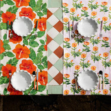 Load image into Gallery viewer, Table runner - Hibiscus Red