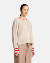 Load image into Gallery viewer, Tina Knit - Natural /Rouge
