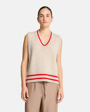 Load image into Gallery viewer, Tina Vest - Natural /Rouge