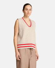 Load image into Gallery viewer, Tina Vest - Natural /Rouge
