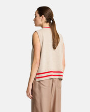 Load image into Gallery viewer, Tina Vest - Natural /Rouge