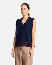 Load image into Gallery viewer, Tina Vest - Navy/ Pinot