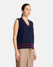 Load image into Gallery viewer, Tina Vest - Navy/ Pinot