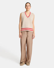 Load image into Gallery viewer, Tina Vest - Natural /Rouge