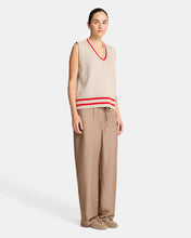 Load image into Gallery viewer, Tina Vest - Natural /Rouge